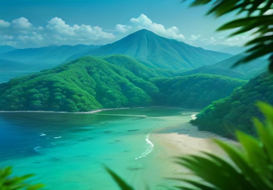 沖縄・恩納村の海と緑